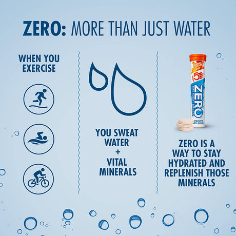 ZERO - Electrolyte Drink Tablets (20 tablets/tube)-Streamline Sports