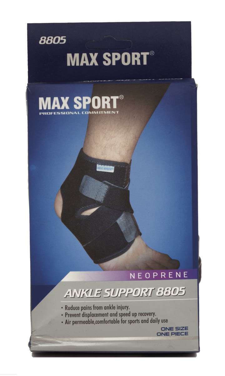 MAX SPORT Neorene Ankle Support 8805 One Size One Piece Streamline Streamline Sports