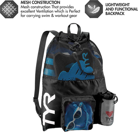 TYR - Mesh Backpack (40 Liters) (LBMMB3)-Streamline Sports