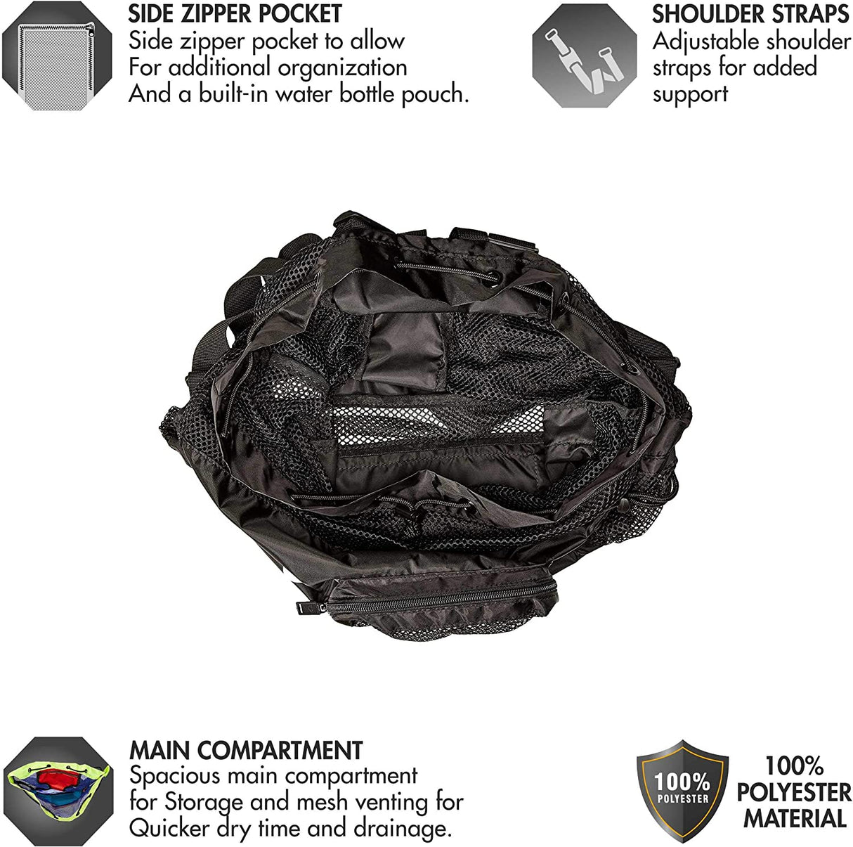 TYR - Mesh Backpack (40 Liters) (LBMMB3)-Streamline Sports