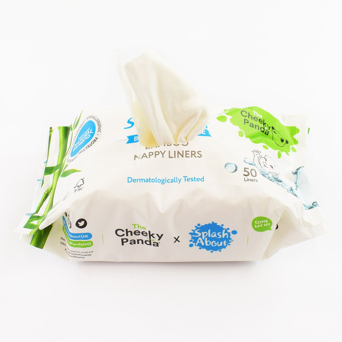 Nappy Liners (Pack of 50) - EXP. DATE 30/07/2025 (100% biodegradeable bamboo nonwoven)-Streamline Sports