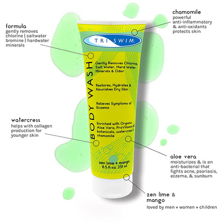 TRISWIM - Body Wash (zen lime + mango)-Streamline Sports