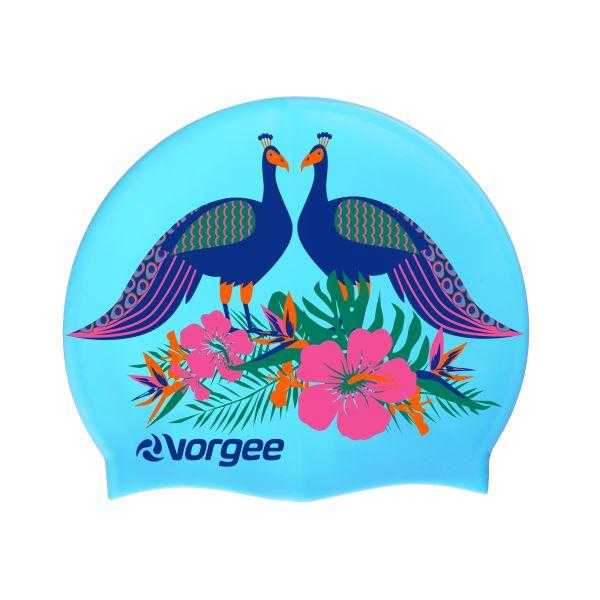 Vorgee Miss Glamour Swim Cap Vorgee Peacocks 