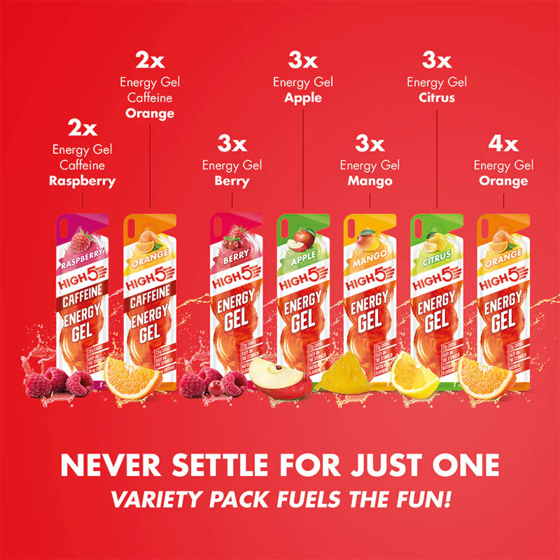 * NEW** Energy Gel Mixed Flavour 20 Pack (energy gel x16, energy gel caffeine x4)