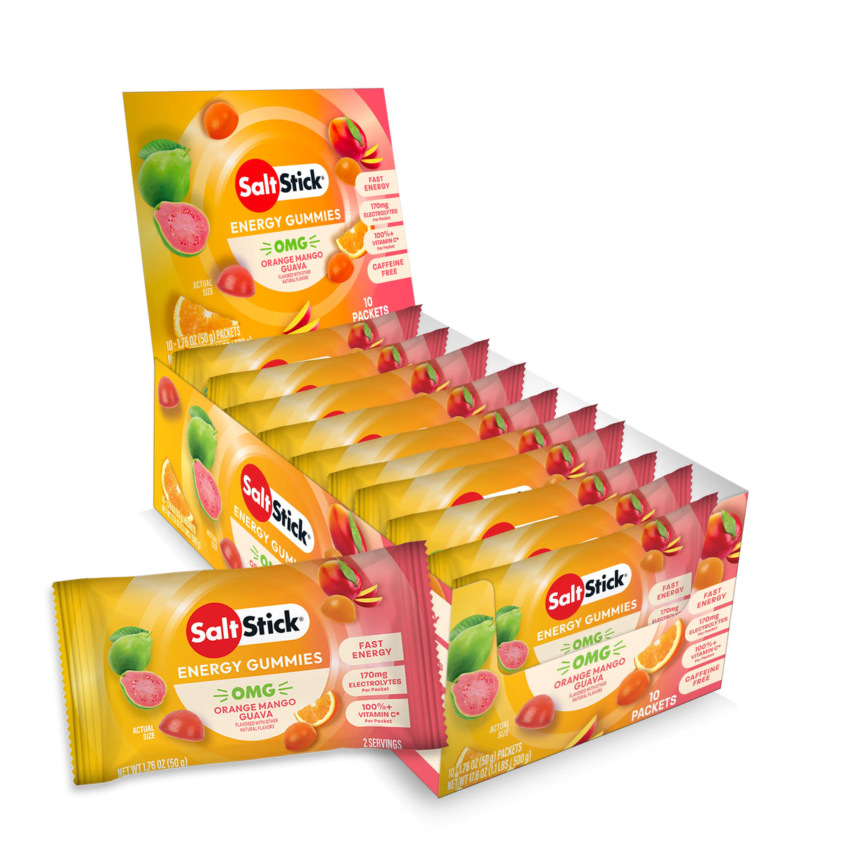 SaltStick Energy Gummies – OMG! (Orange, Mango, Guava)