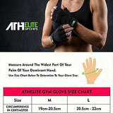 Athelite Sports - Comfort & Durable Gym Training Glove - Black