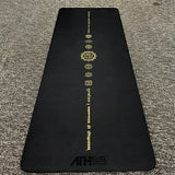 Athelite Sports - Black & Gold Series Chakra Pilates and Yoga Mat (6mm)