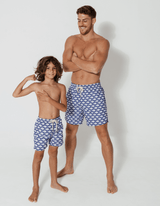 Sandbar - Mens Swim Shorts - Blue Fish