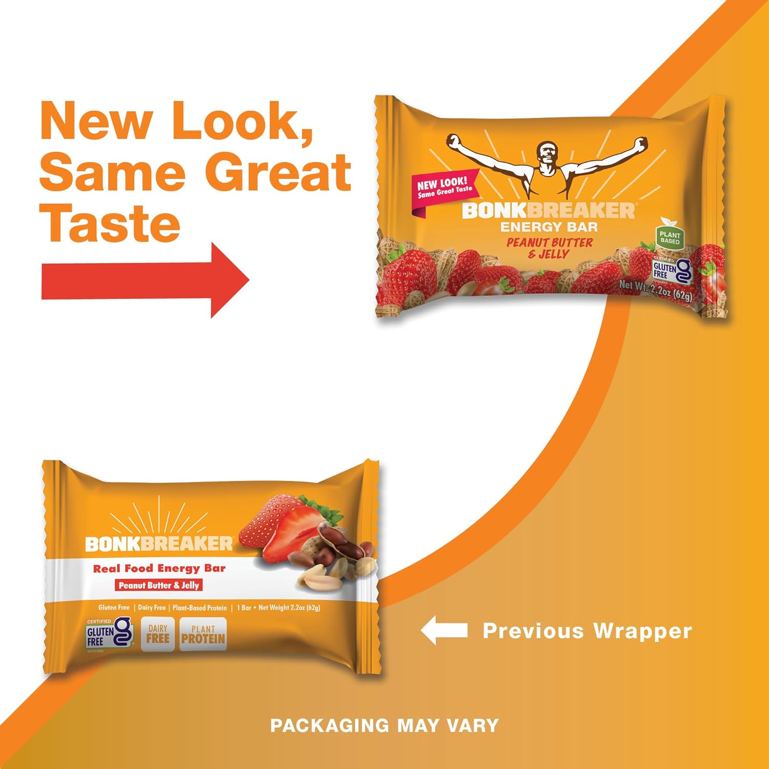 BonkBreaker - Energy Bar - Peanut Butter & Jelly-Streamline Sports