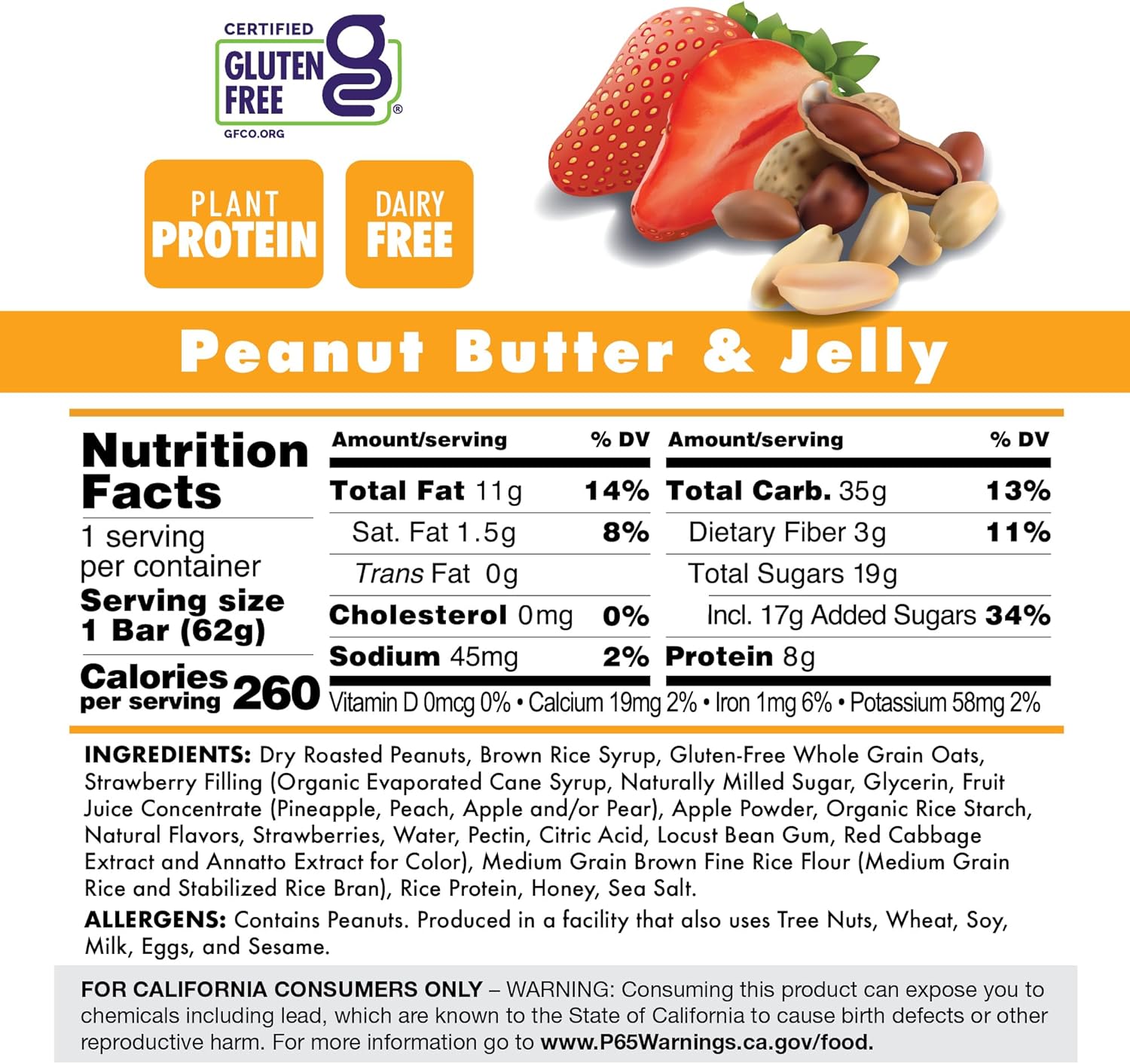 BonkBreaker - Energy Bar - Peanut Butter & Jelly-Streamline Sports