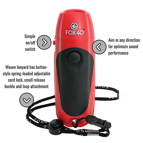 Fox 40 - Electronic Whistle - 3 Tone-Streamline Sports