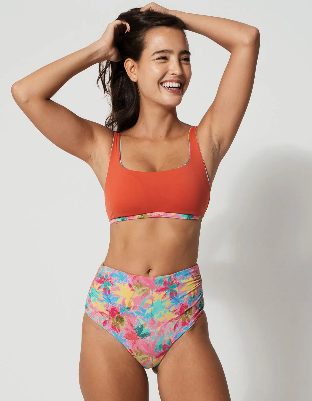 Sandbar Womens Bikini Bottoms - High Waist - Reversible design