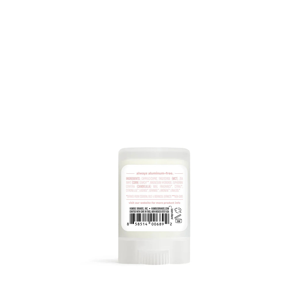 Humble Brands - Moroccan Rose Vegan & Sensitive Skin Natural Deodorant