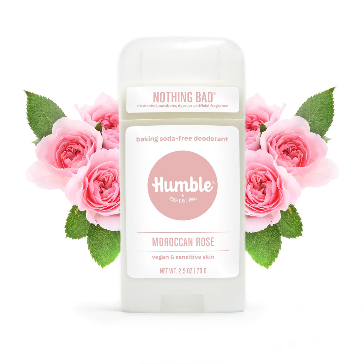 Humble Brands - Moroccan Rose Vegan & Sensitive Skin Natural Deodorant