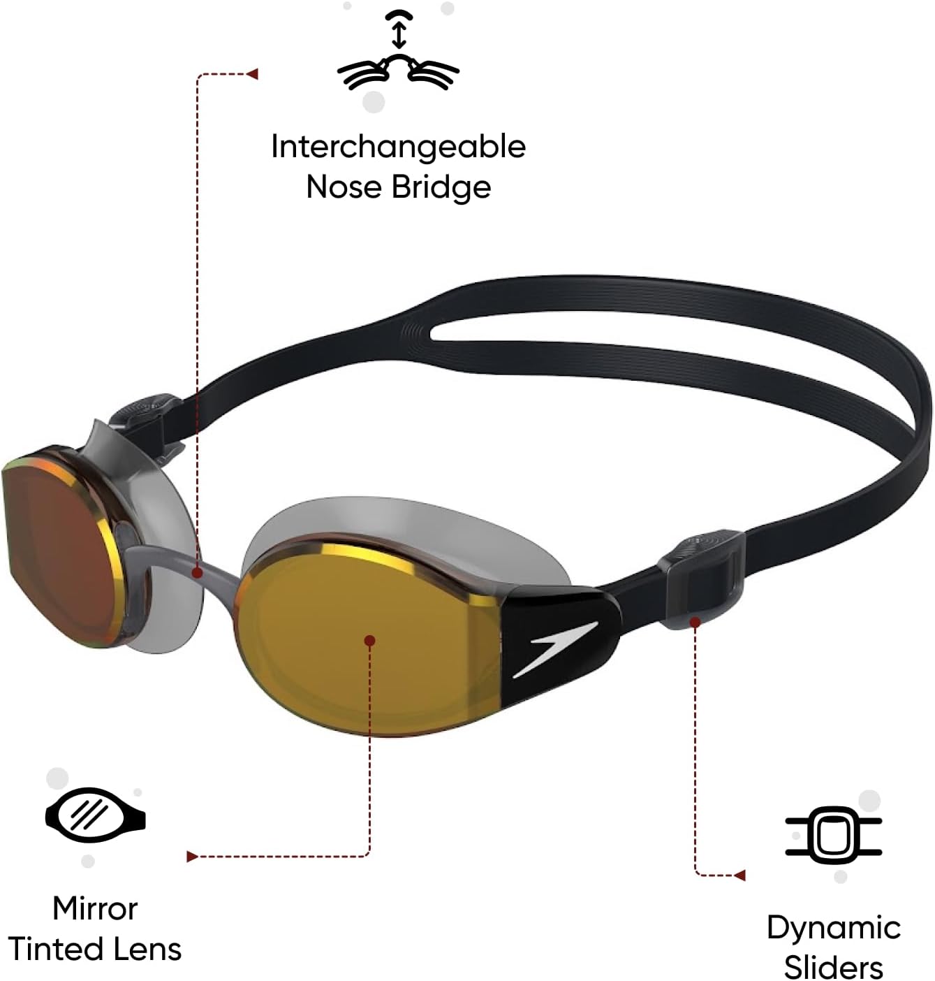 speedo mariner mirror goggles Speedo - Mariner Pro Goggles