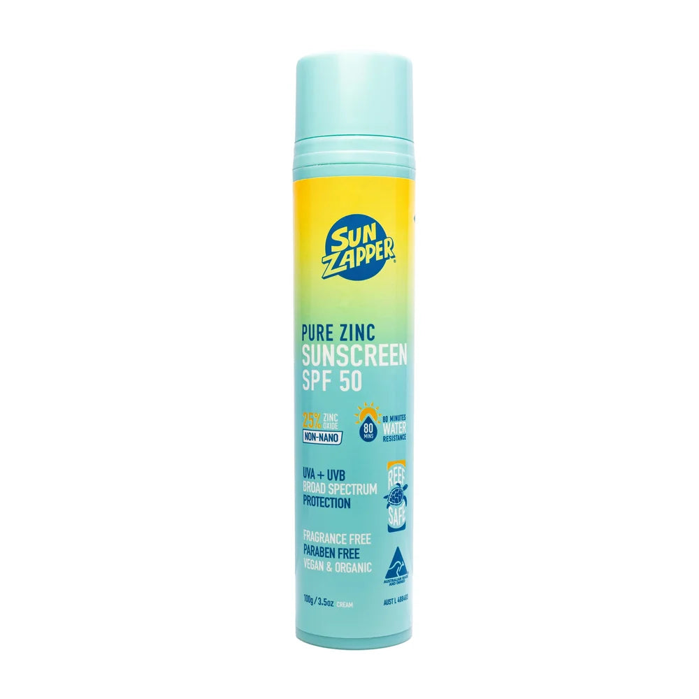 SUN ZAPPER - Pure Zinc Sunscreen Cream - Air Pump Tube