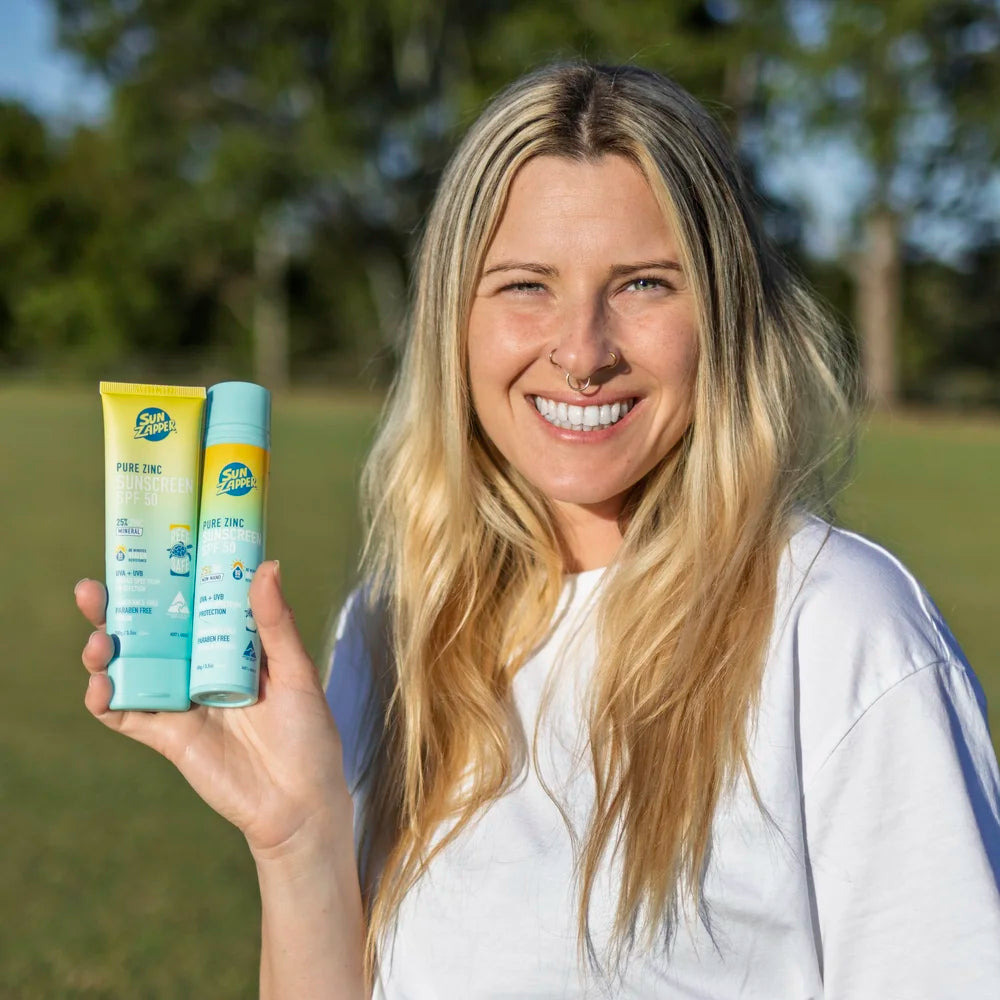 SUN ZAPPER - Pure Zinc Sunscreen Cream - Air Pump Tube