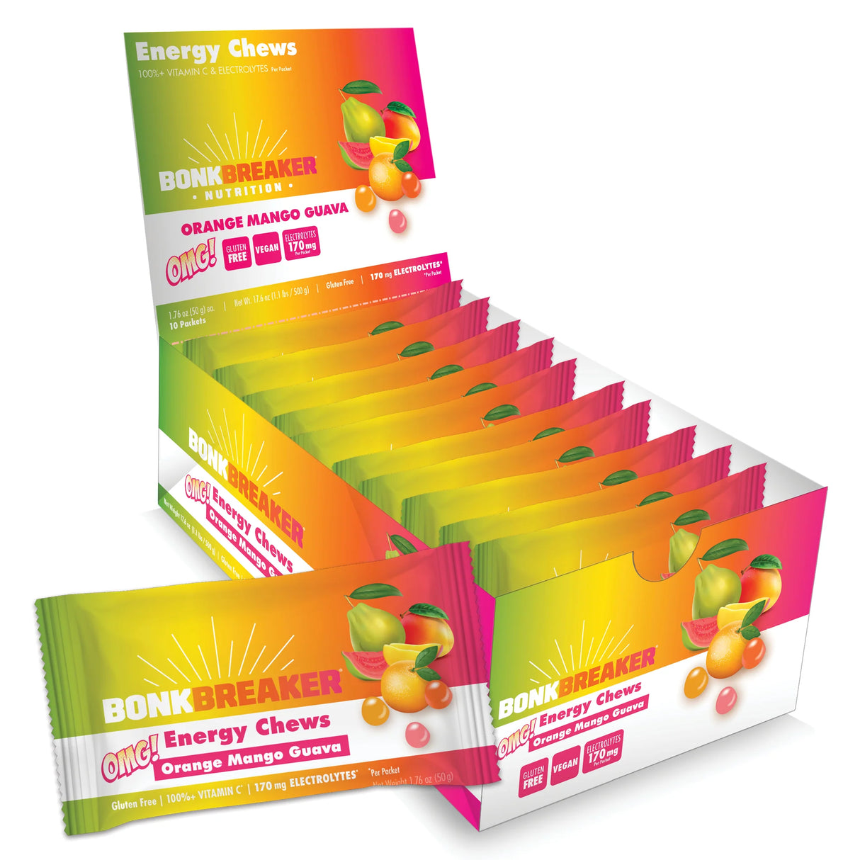 Bonk Breaker - Orange, Mango, and Guava Energy Chews