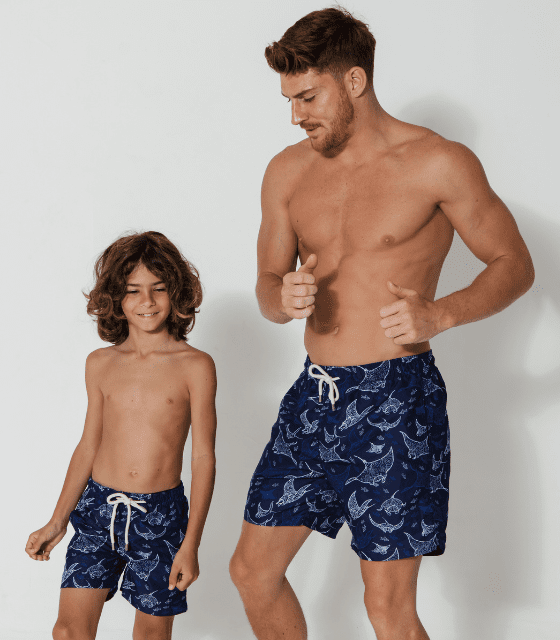 Sandbar Boys Swim Shorts - Ocean Manta | Streamline Sports