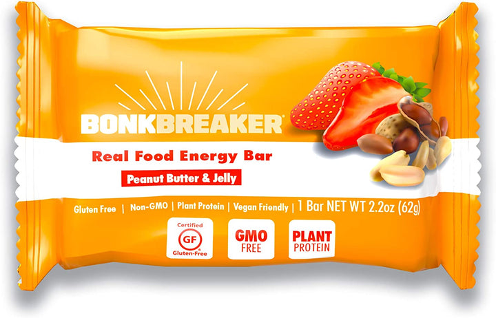 BonkBreaker Energy Bar - Peanut Butter & Jelly (62g/bar) | Streamline Sports