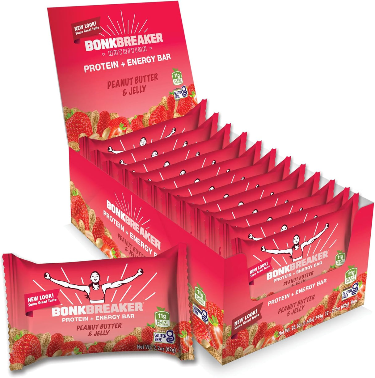 NEW!!! BonkBreaker Protein Bar - Peanut Butter & Jelly