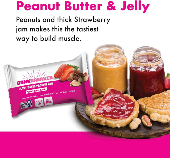 BonkBreaker - Protein Bar - Peanut Butter & Jelly | Streamline Sports