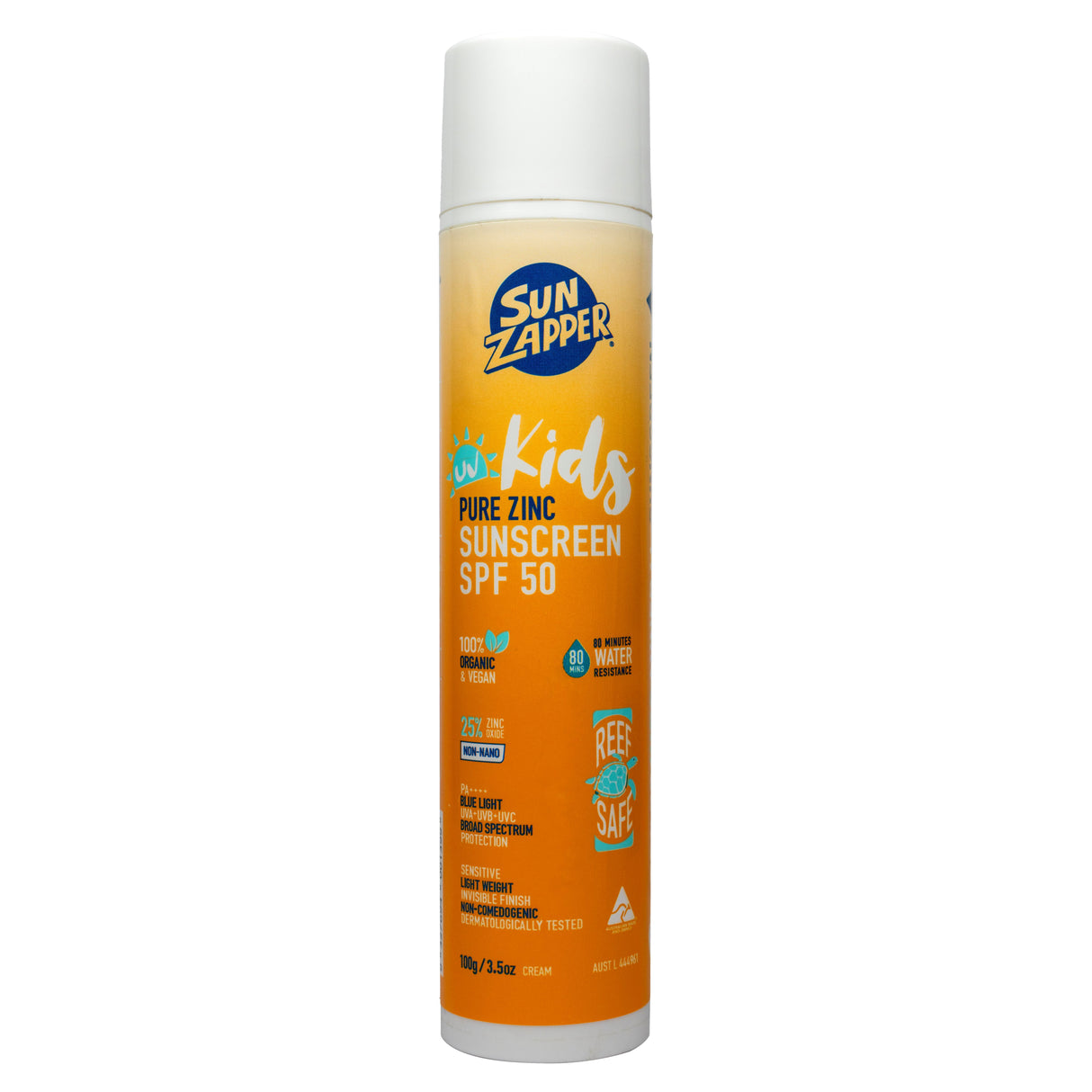 Sun Zapper - Pure Zinc Kids Sunscreen (Air Pump Tube, 100g)