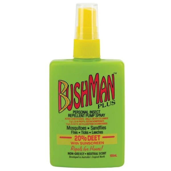 BUSHMAN - Repellent Pump Spray Plus with Sunscreen (3.3 oz 100 ml)