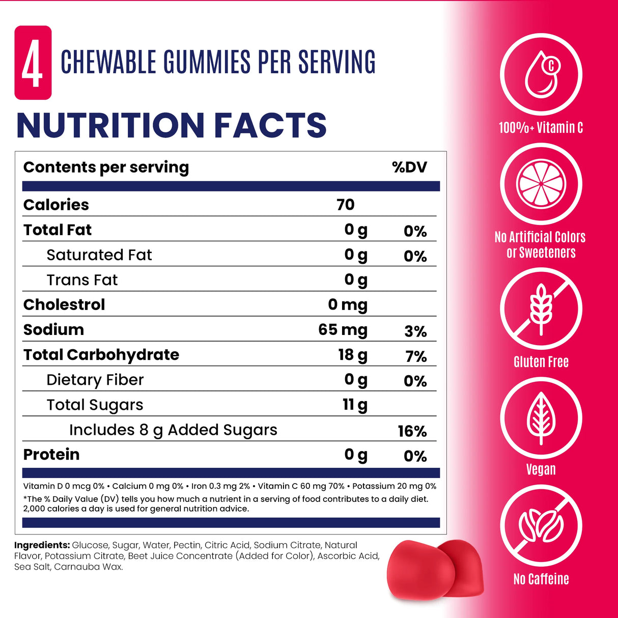 SaltStick Energy Gummies – Strawberry