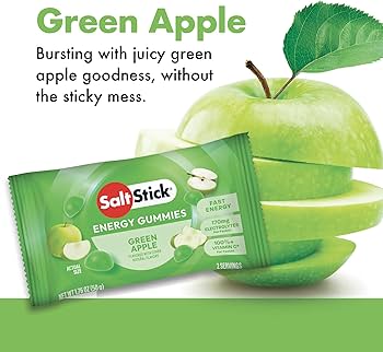 SaltStick Energy Gummies – Green Apple