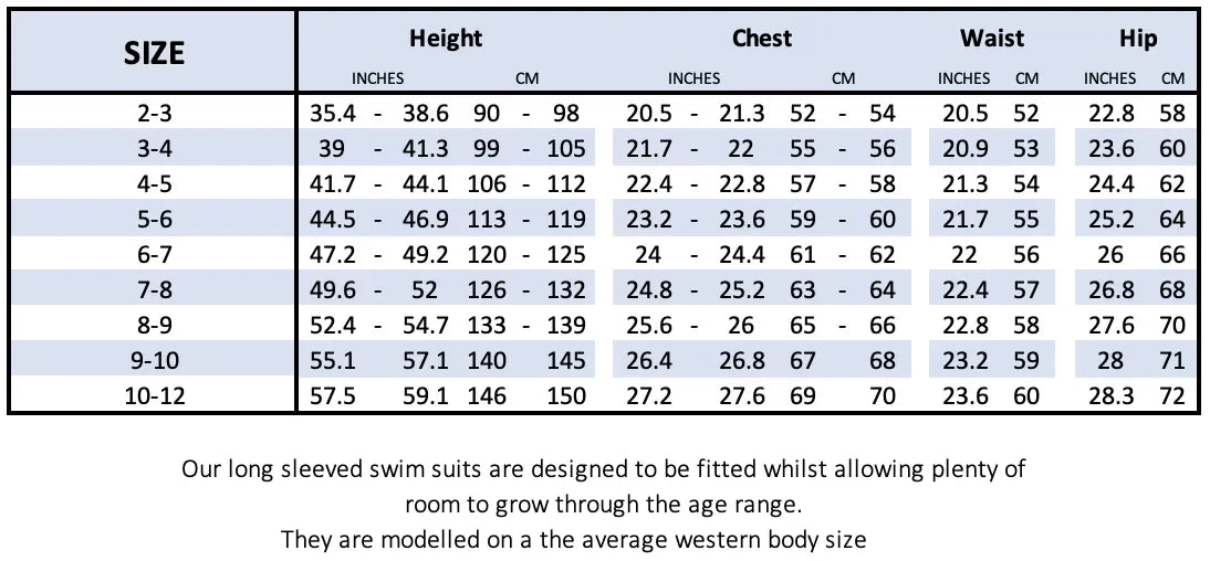 Sandbar - Girls Long Sleeved Swimsuit