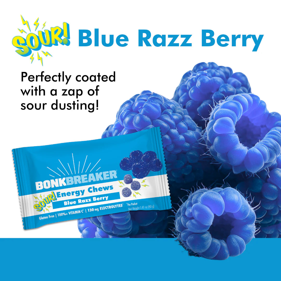 Bonk Breaker - Sour Blue Razz Berry Energy Chews