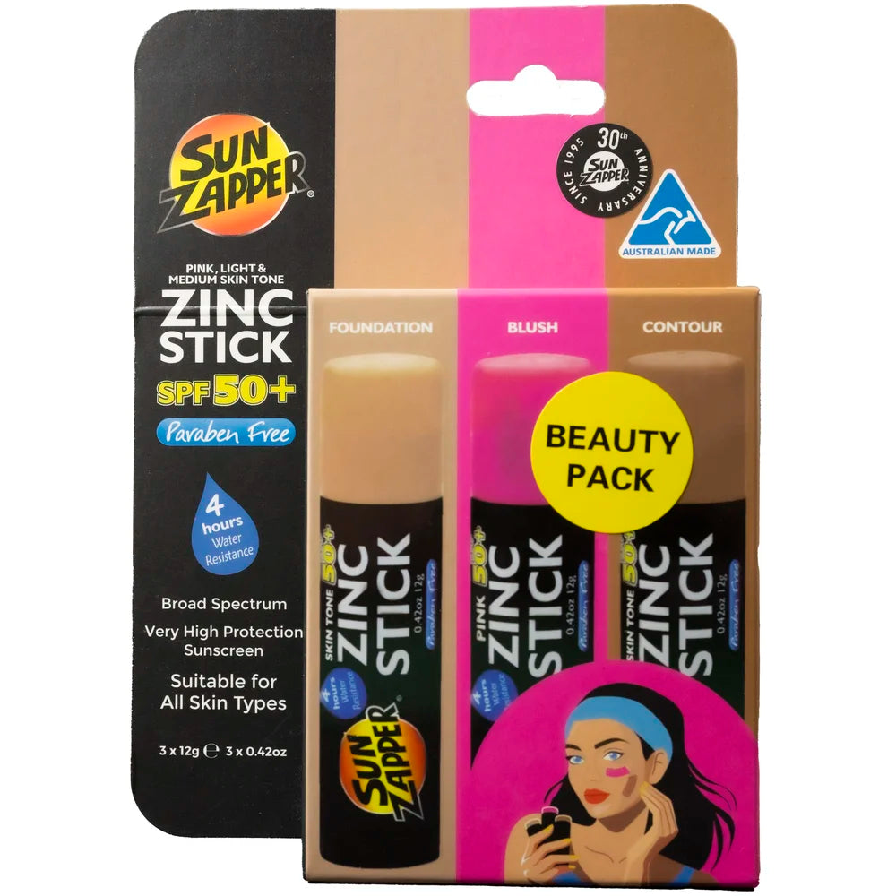 Sun Zapper - Beauty Pack Zinc Stick (3x12g)