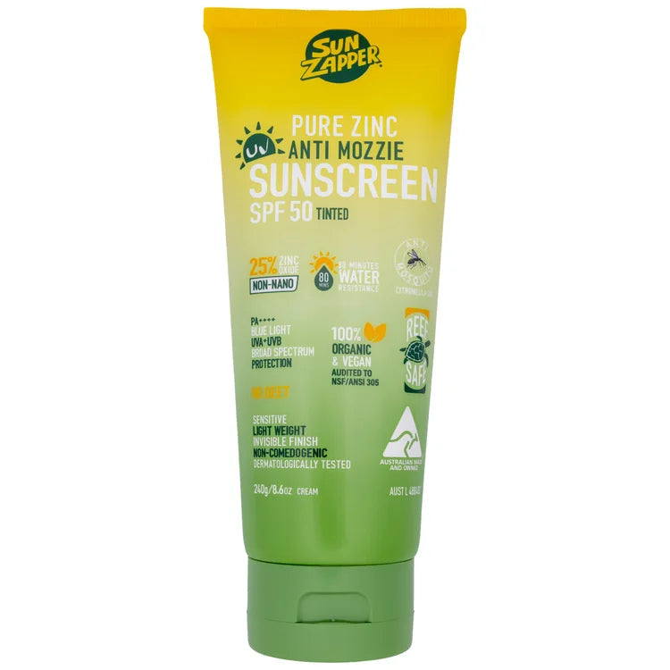 Sun Zapper - Pure Zinc Anti Mozzie Sunscreen Cream (240g) SPF 50