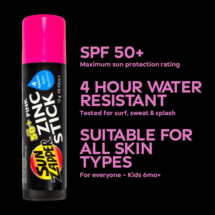 Sun Zapper - Pink Zinc Stick (12g)