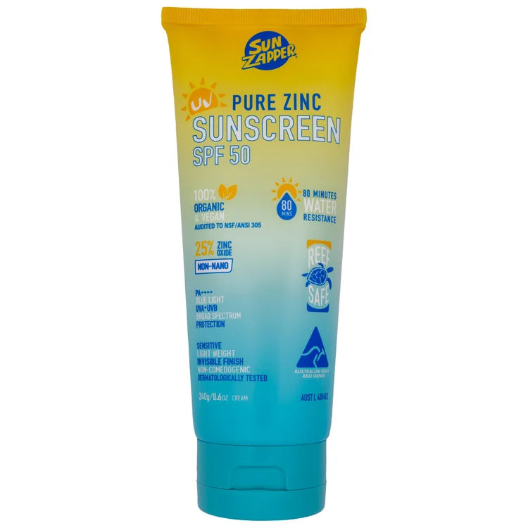 Sun Zapper - Pure Zinc Sunscreen Cream (240g) SPF 50
