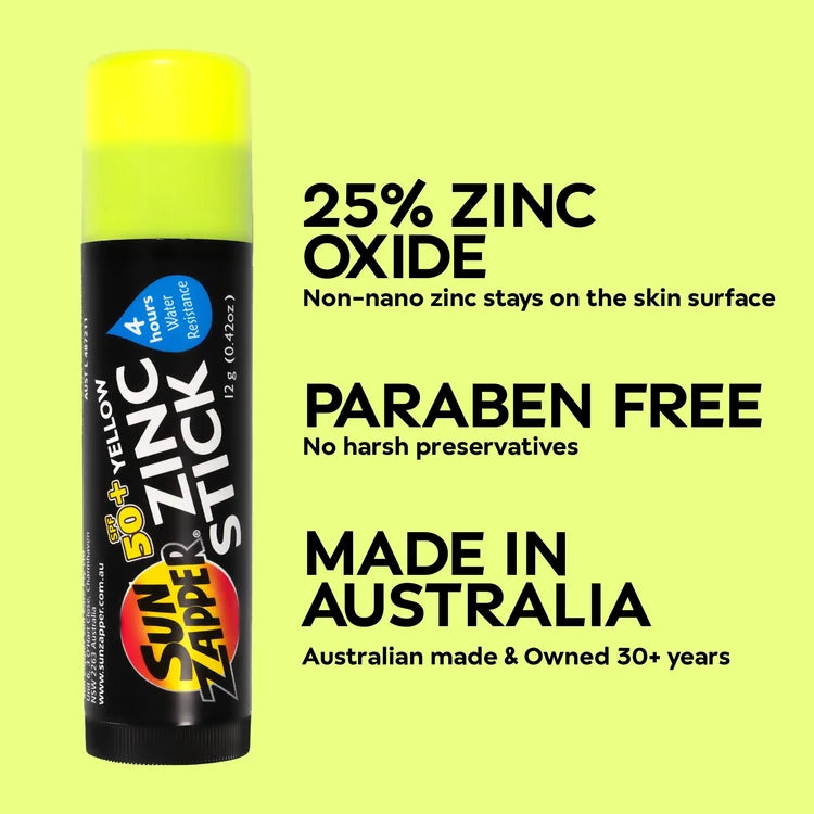 Sun Zapper - Yellow Zinc Stick (12g)