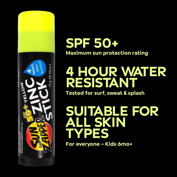 Sun Zapper - Yellow Zinc Stick (12g)