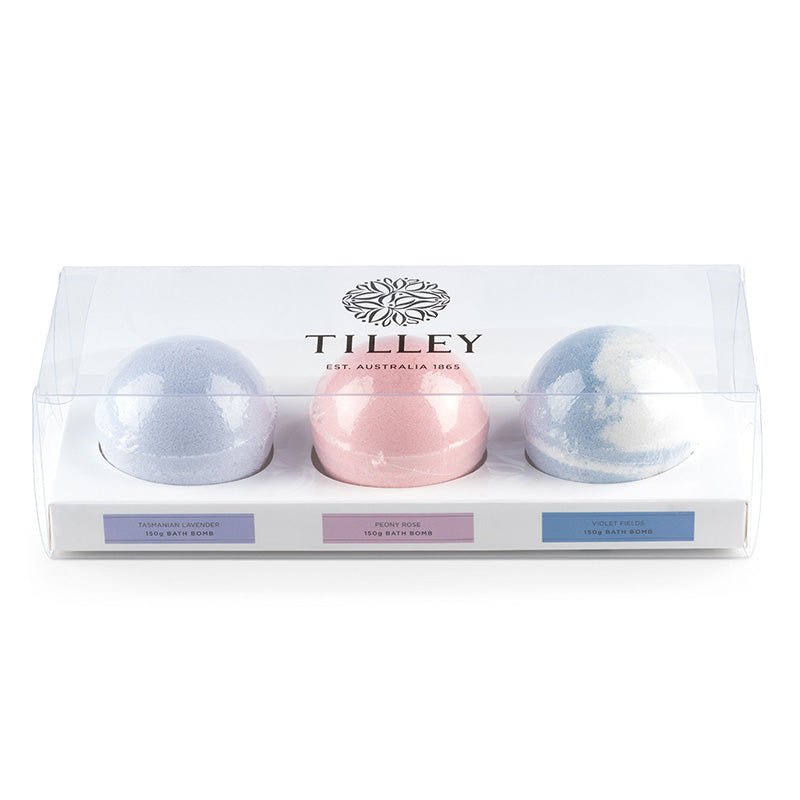 Tilley - Scented Bath Bomb Trio 3 x 150g | Streamline Sports