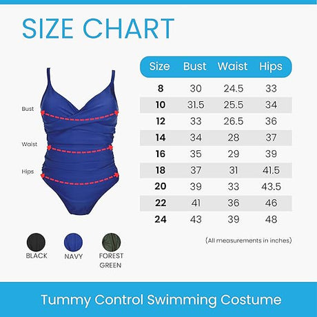 Splash About - Ladies Swimming Costume Tummy Control-Streamline Sports