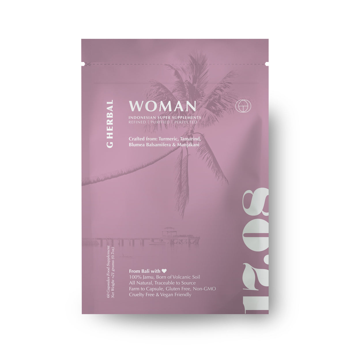 G Herbal WOMAN (60 capsules) - Menstrual Flow | Balance Hormones | Anti-bacterial