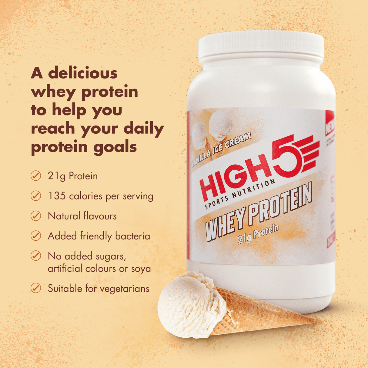 High5 - Whey Protein - 700g-Streamline Sports