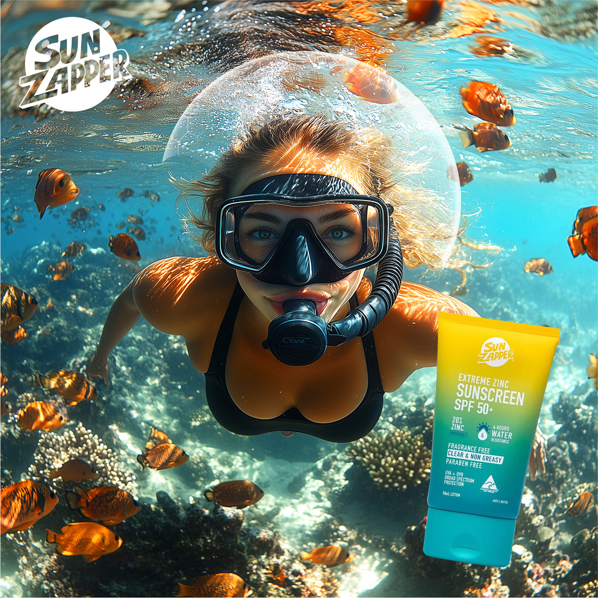 SUN ZAPPER - Extreme Zinc Sunscreen Lotion SPF50+-Streamline Sports