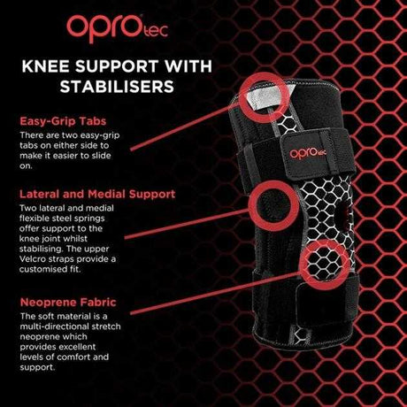 OPROtec - Knee Brace With Stabilisers - (No Exchange and No Refund)-Streamline Sports