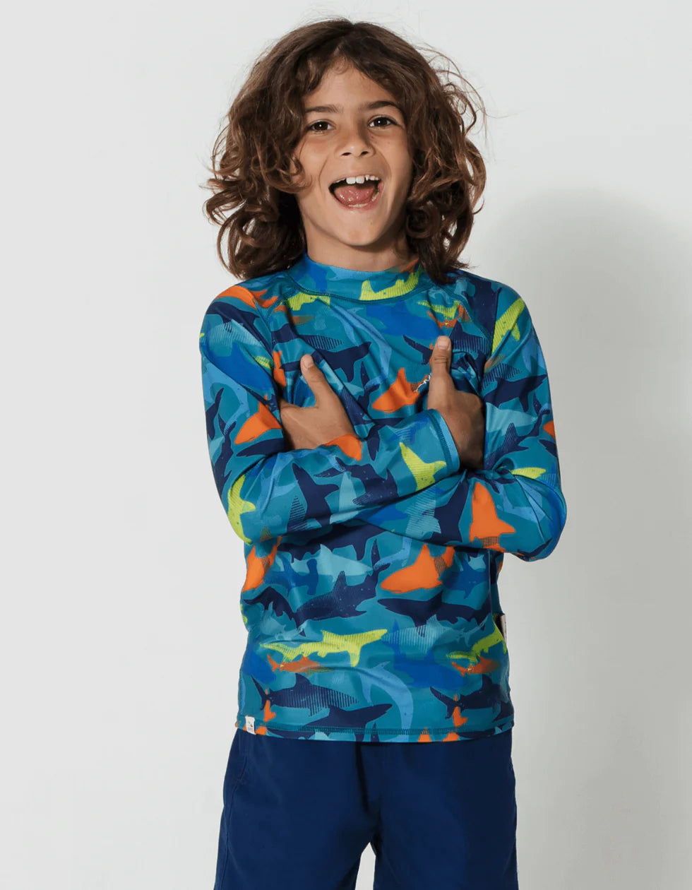 Sandbar - Rash Guard - Orange Shark
