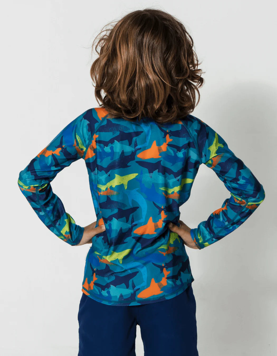 Sandbar - Rash Guard - Orange Shark