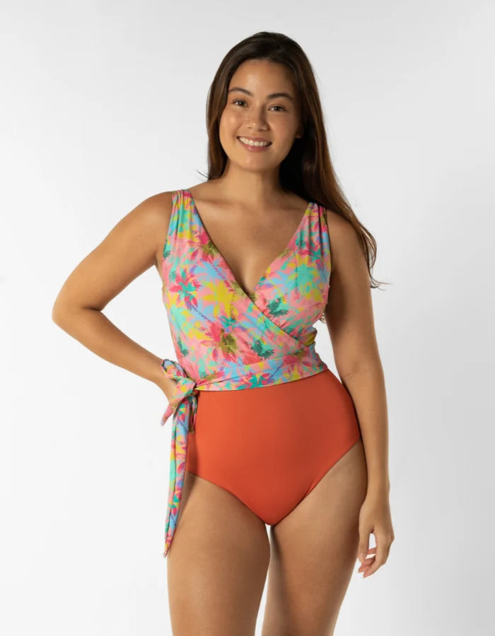 Sandbar - Womens One Piece Wrap Swim Suit-Streamline Sports