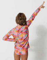 Sandbar - Rash Guard Pink Palm