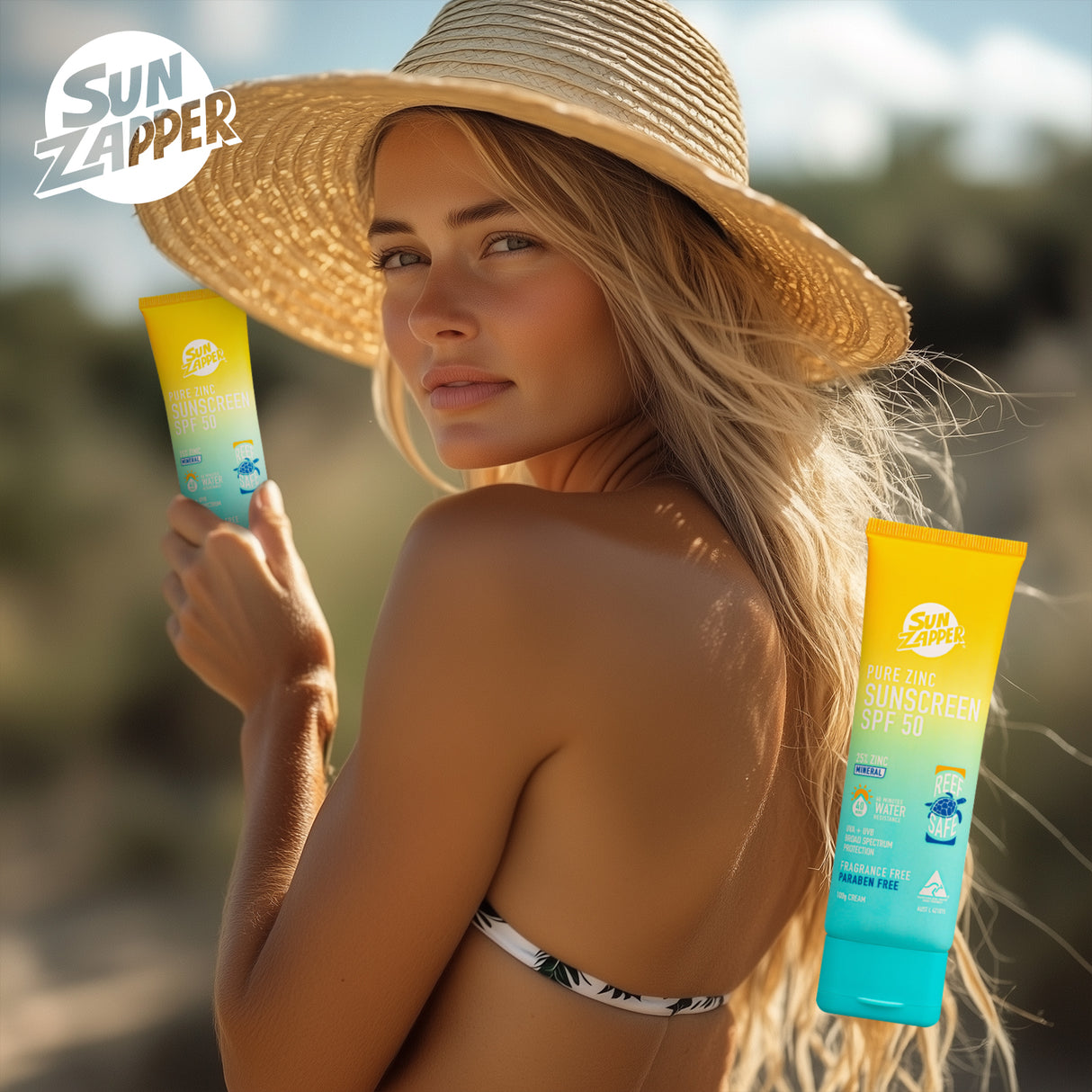 SUN ZAPPER - Pure Zinc Sunscreen 100mL SPF 50 - new formula