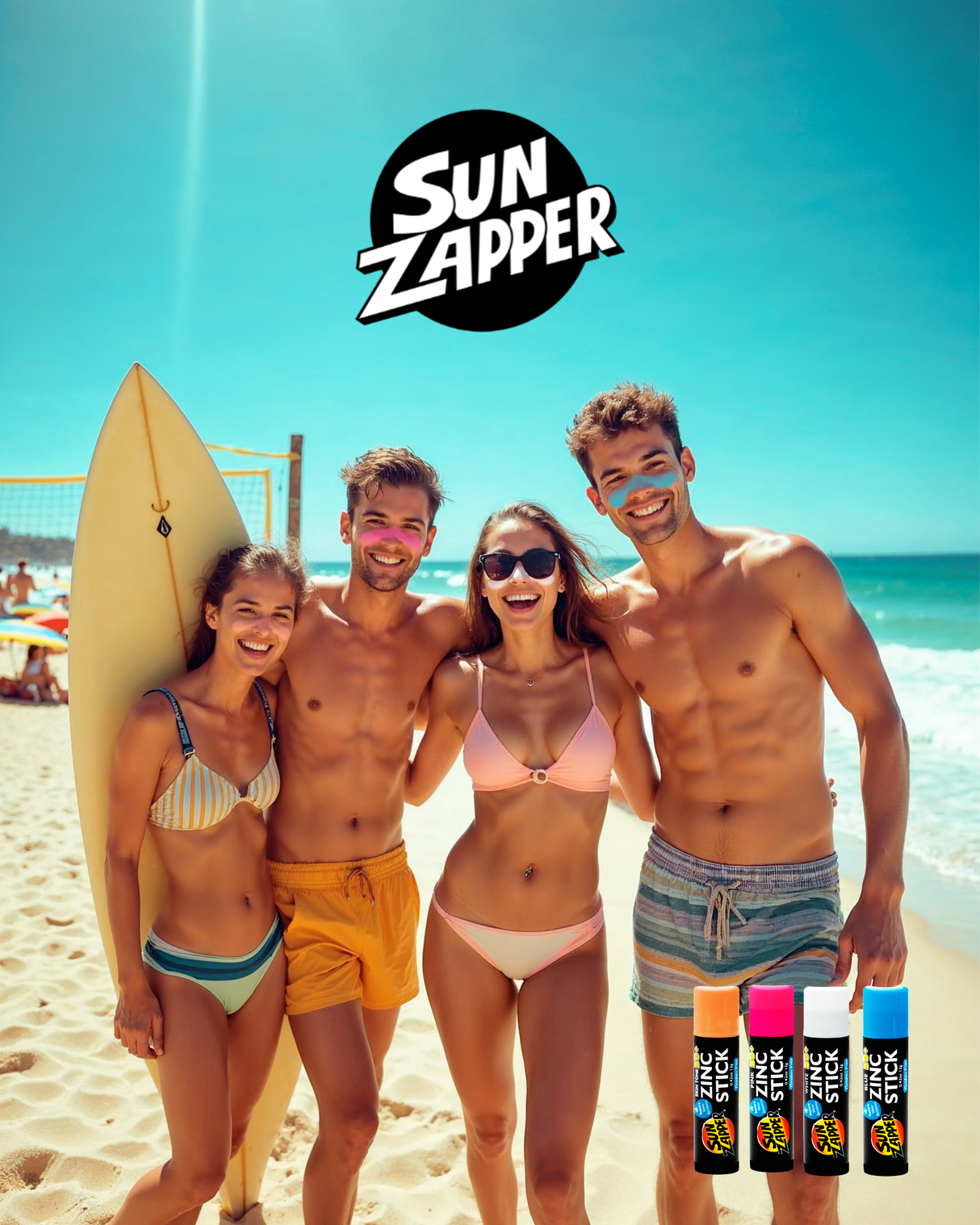 SUN ZAPPER - Extreme Zinc Stick SPF50+ Sunscreen